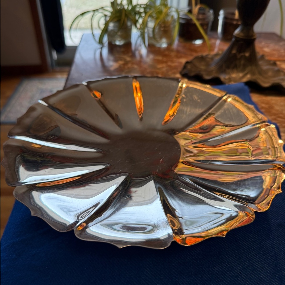 Vintage Lunt Silver Plated Cake Plate/Stand